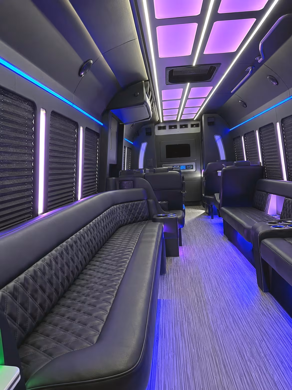 Glendale Bachelor & Bachelorette Transportation party bus interior
