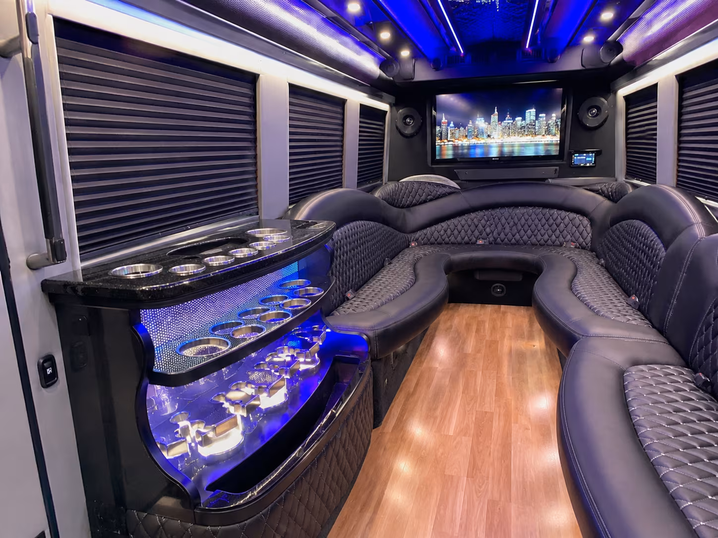 Glendale Bachelor & Bachelorette Transportation party bus exterior