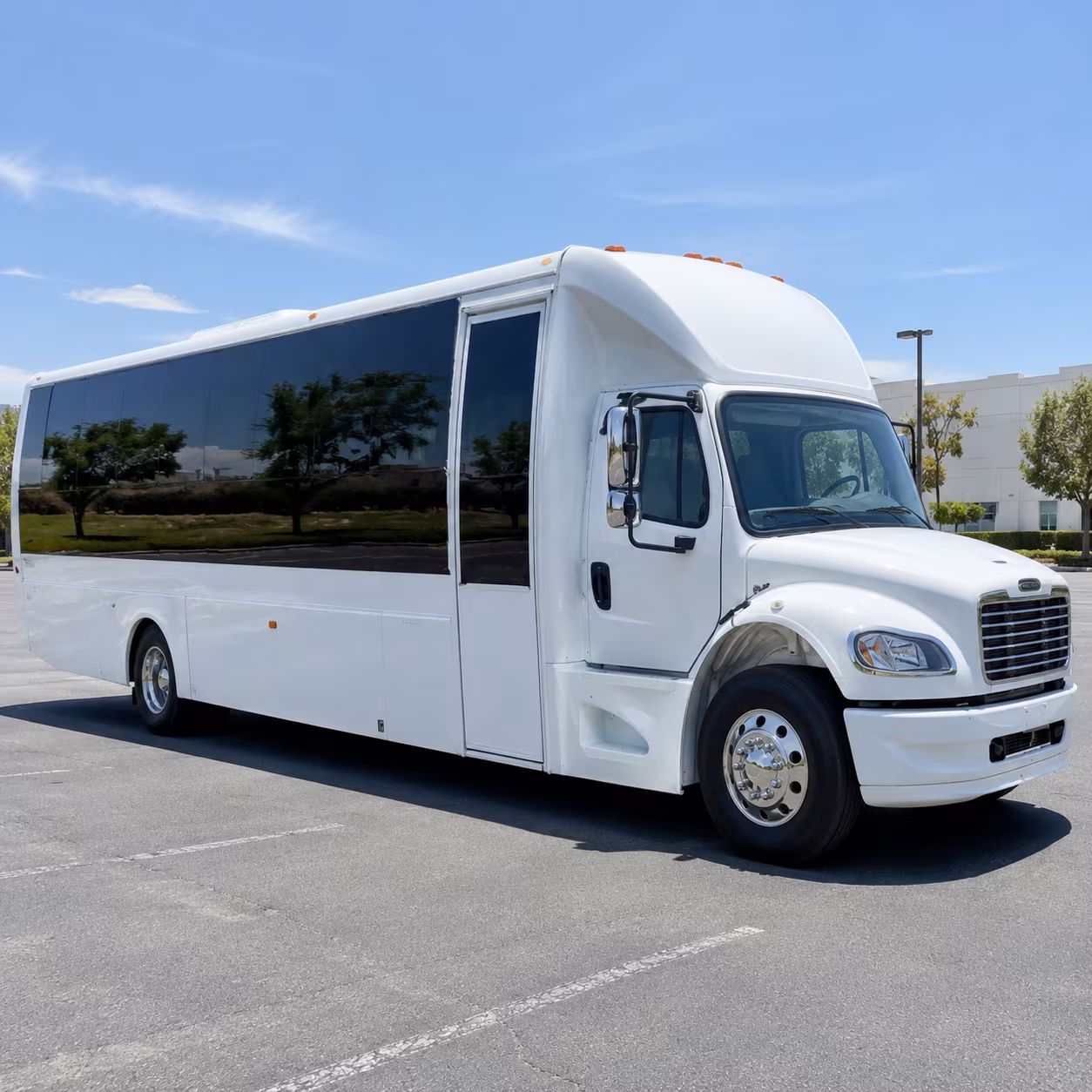Glendale Private Event Transportation party bus exterior