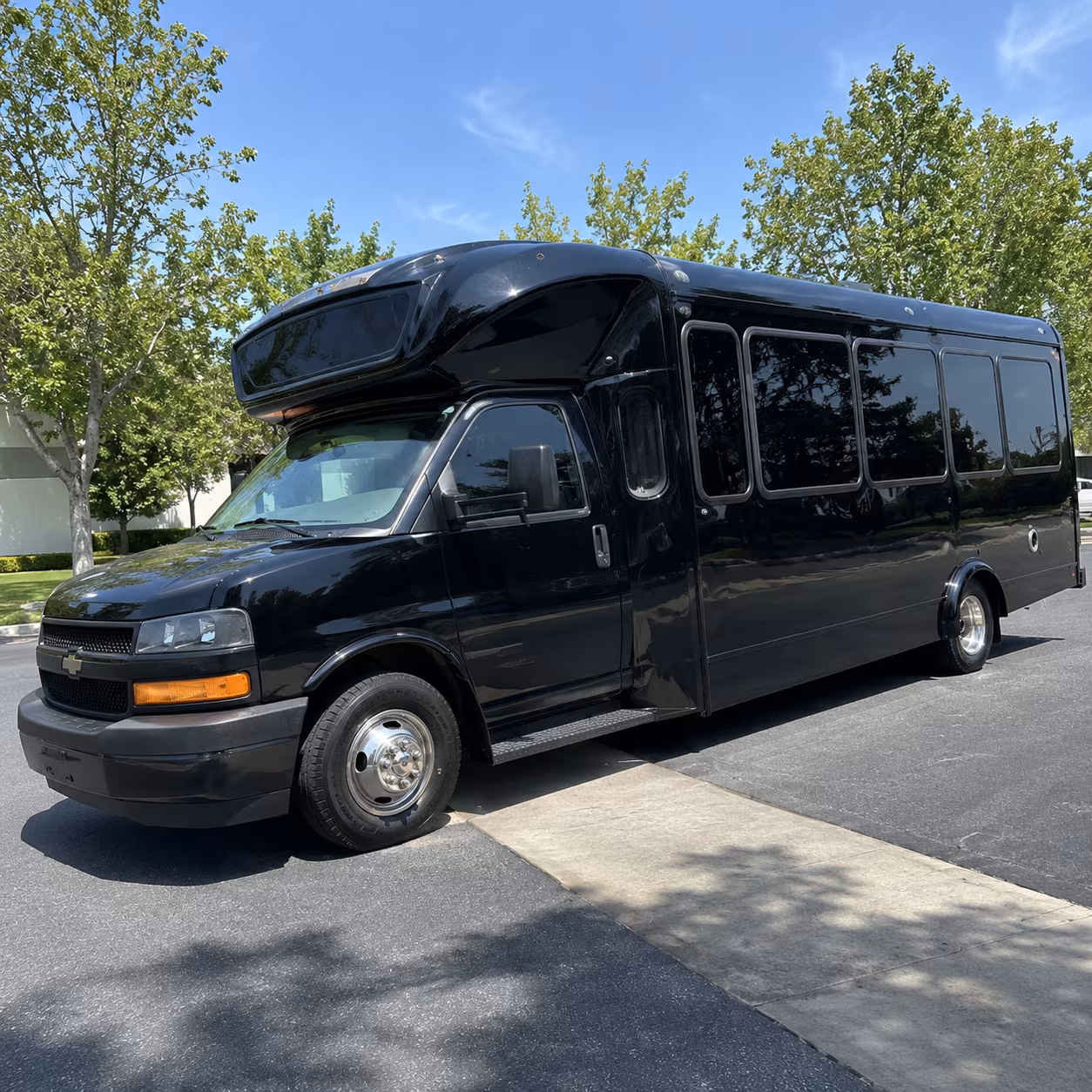 Glendale Sporting Event Transportation party bus exterior