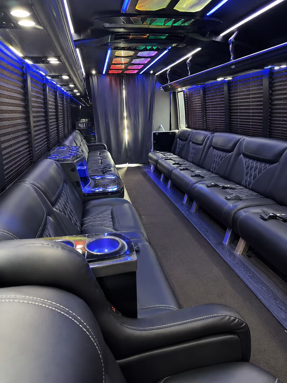 Glendale Sporting Event Transportation party bus interior