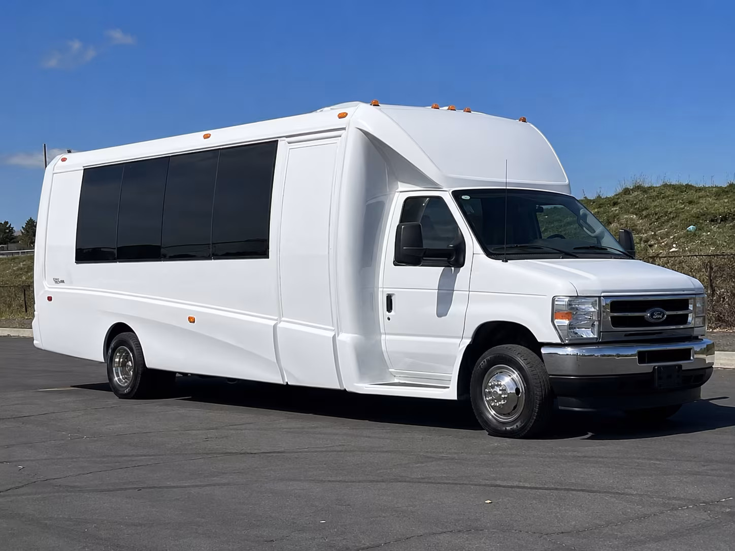 Glendale Wedding Transportation party bus exterior
