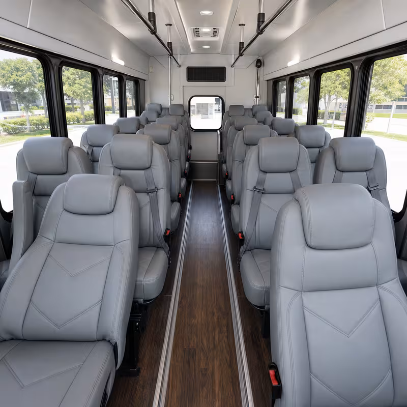15-35 Passenger Minibus Interior