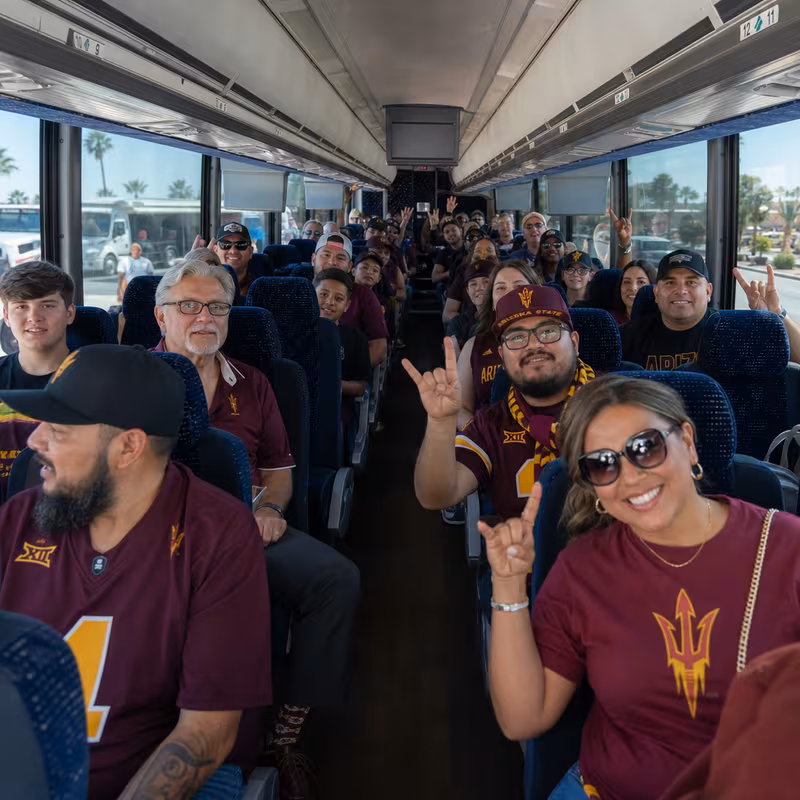 Black Mercedes Sprinter van staged for an Glendale Sporting Event Transportation group