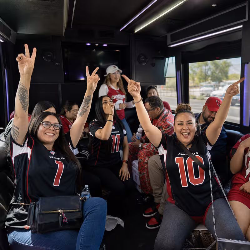 Glendale Sporting Event Transportation fleet vehicle
