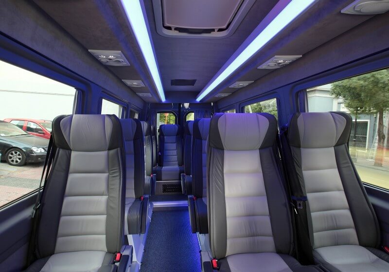 Avondale 18 Passenger Van/Minibus Interior