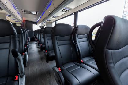 Avondale 45 Passenger Mini Coach Interior