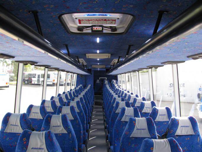 Avondale 56 Passenger Charter Bus Interior