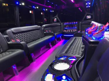 Phoenix 15 Passenger Party Bus Interior